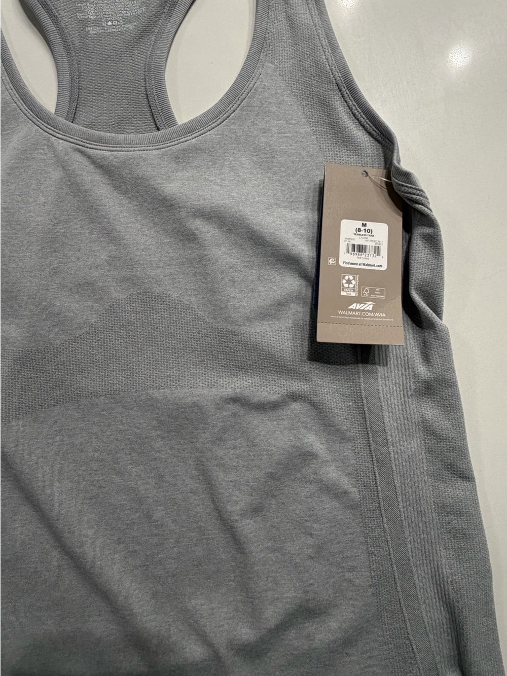 Avia Gray Racerback Performance Tank Top - Picture 4 of 4